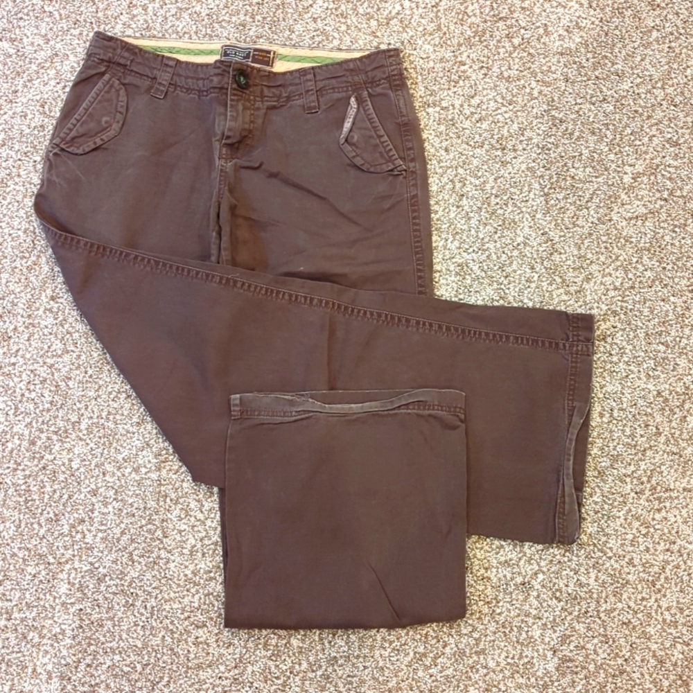Old Navy wide leg women's brown pants size 6